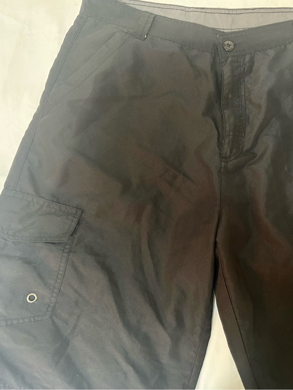 Classic Black Men's Straight-Leg Swim Pants casual.